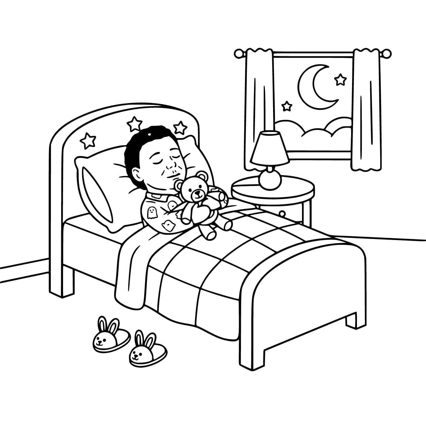 Kolorowanka Narysuj Michael Myers podstawowy u dzieci