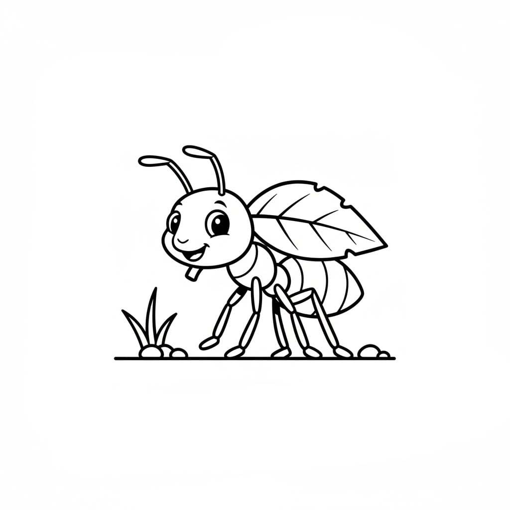 Kolorowanka Narysuj Mrówki bezpłatnie dla dzieci