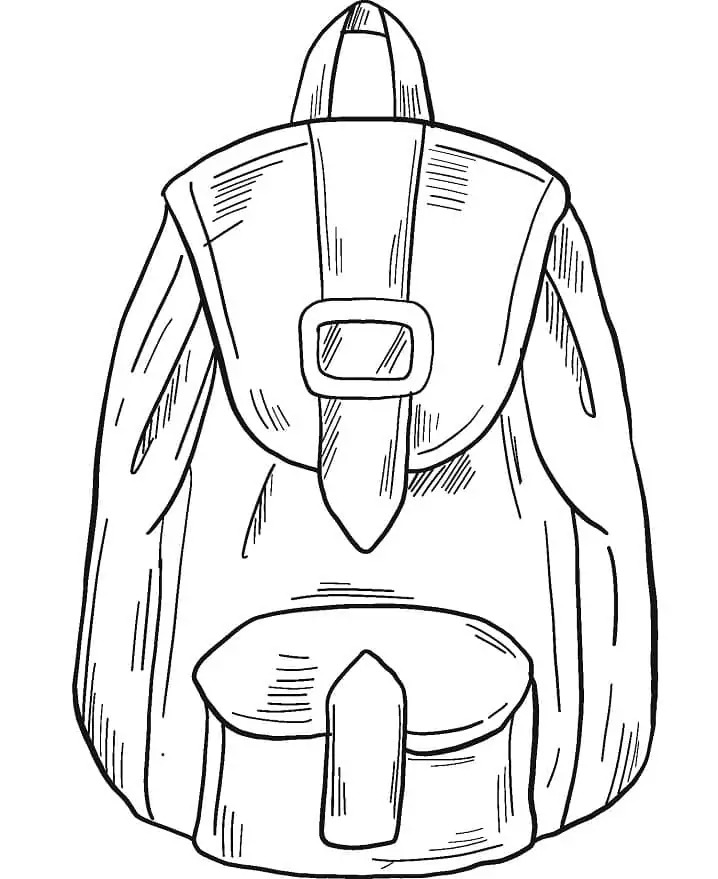 Kolorowanka Narysuj Plecak do druku dla dzieci