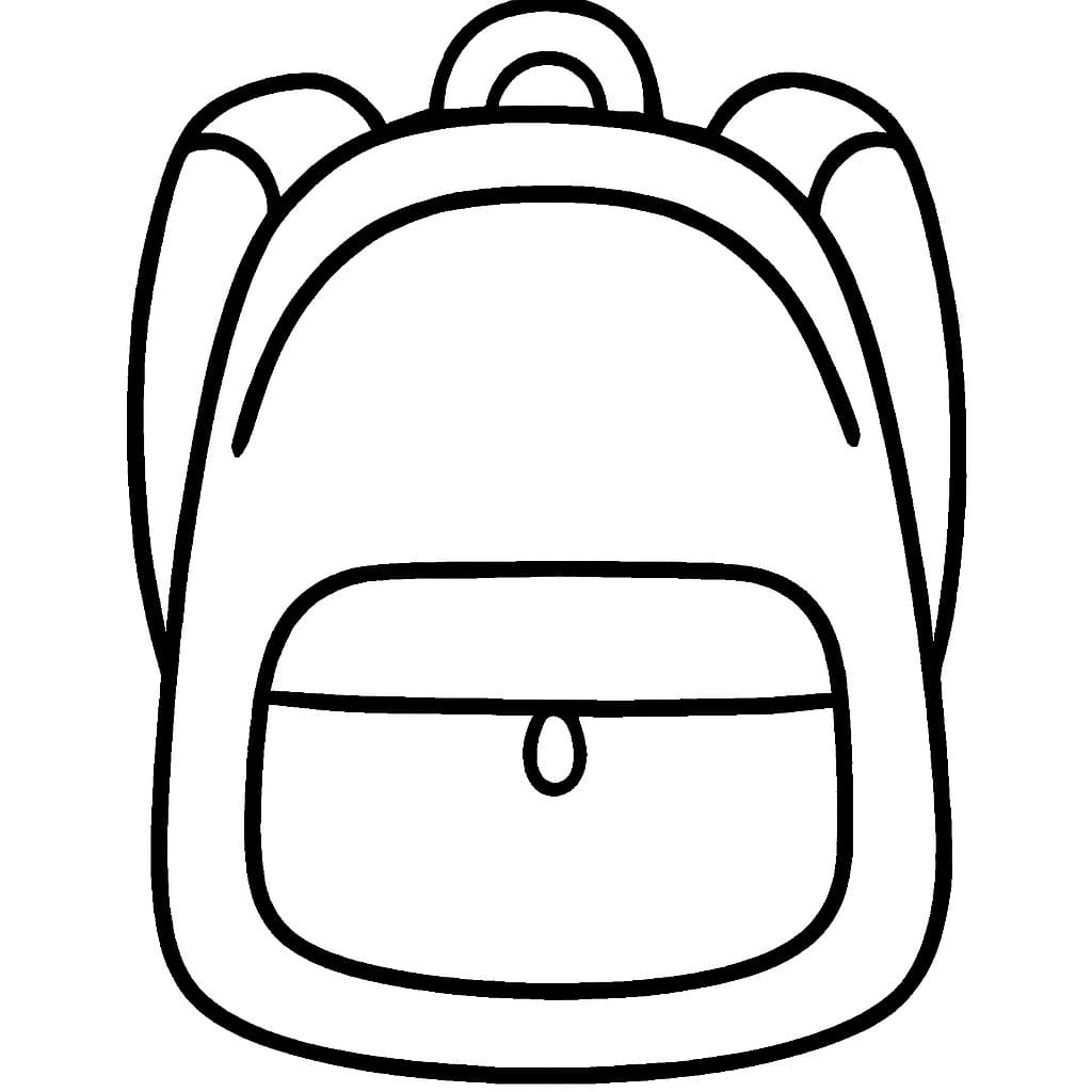 Kolorowanka Narysuj Plecak prosty