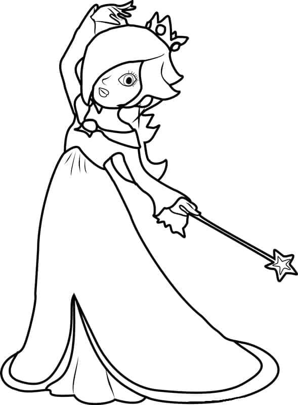 Kolorowanka Narysuj Rosalina 2