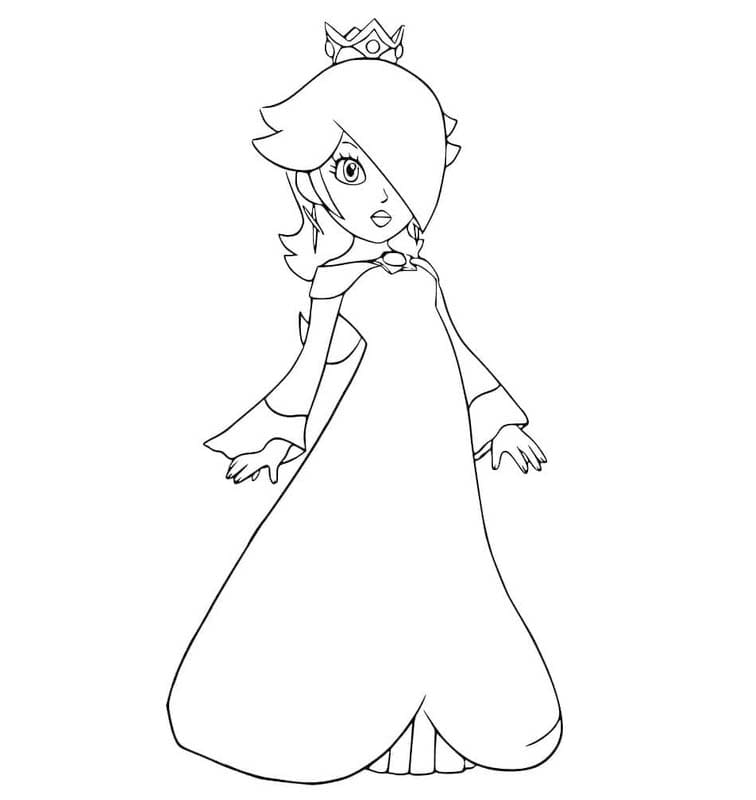 Kolorowanka Narysuj Rosalina 5