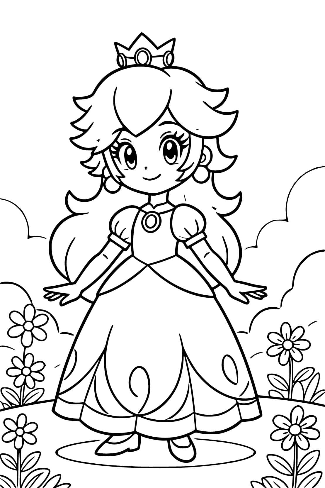 Kolorowanka Narysuj Rosalina podstawowy u dzieci