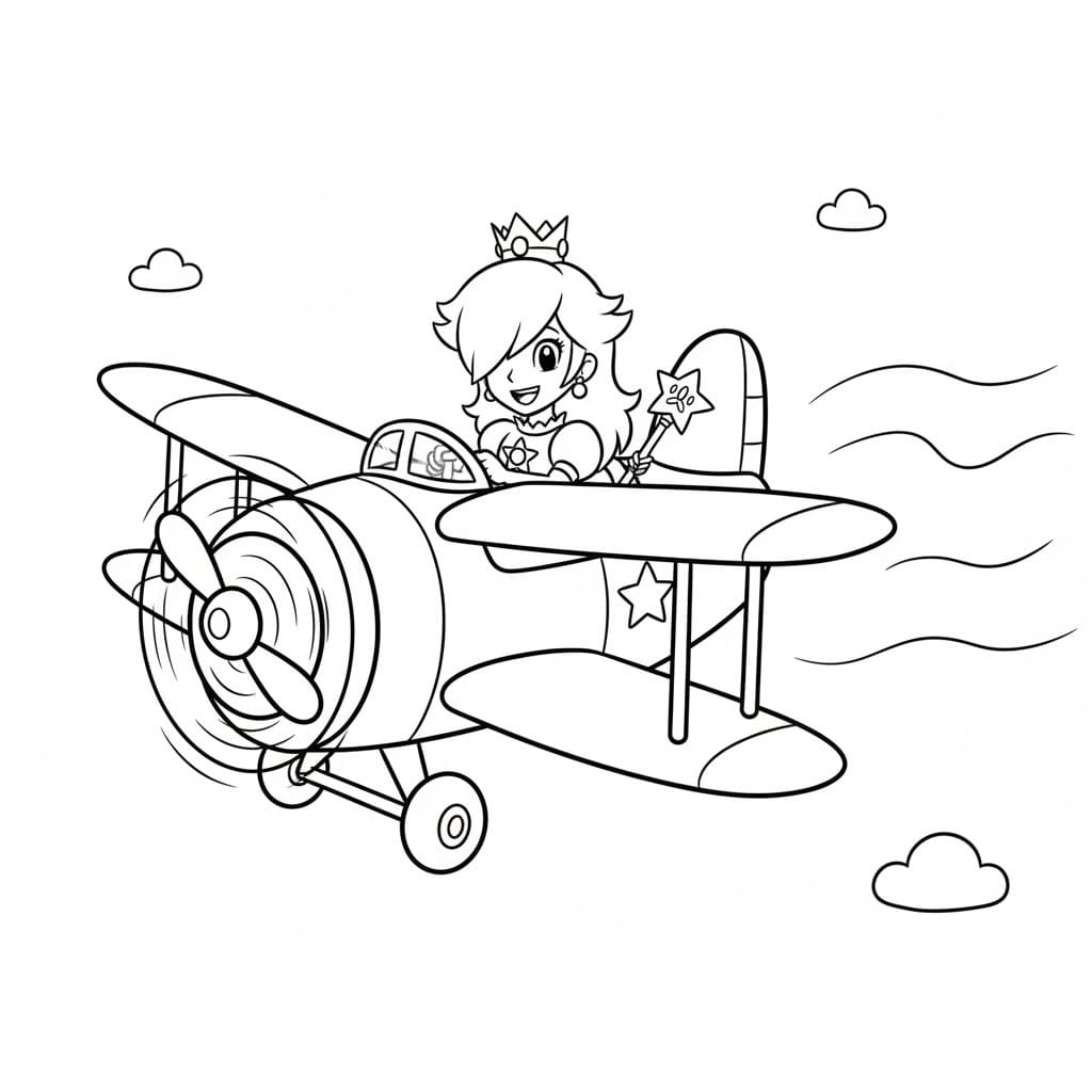 Kolorowanka Narysuj Rosalina u dzieci