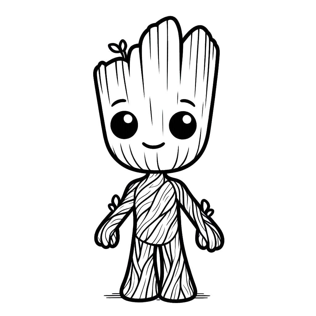 Kolorowanka Narysuj Strażnicy Galaktyki prosty u dzieci