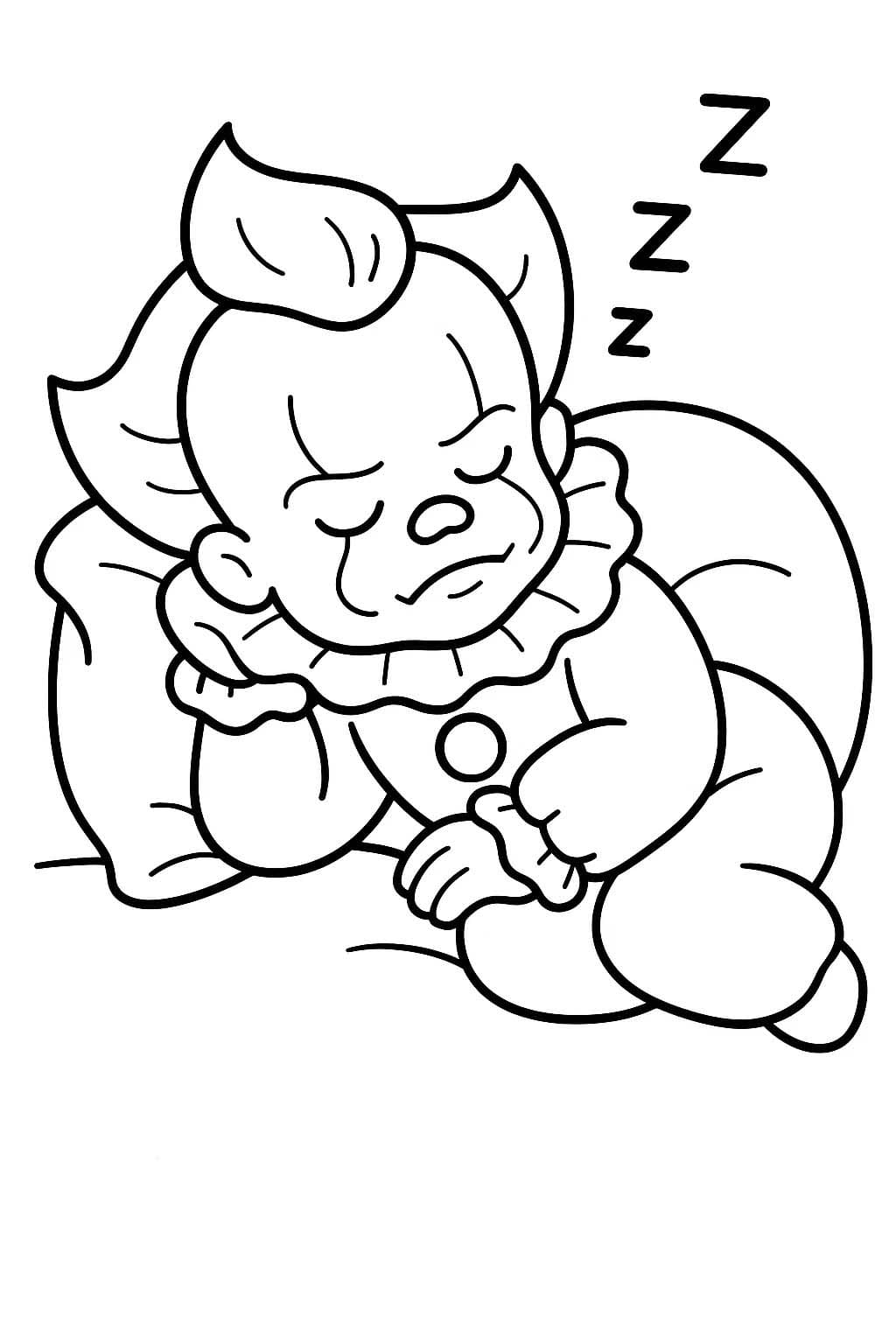 Kolorowanka Pennywise podstawowy u dzieci