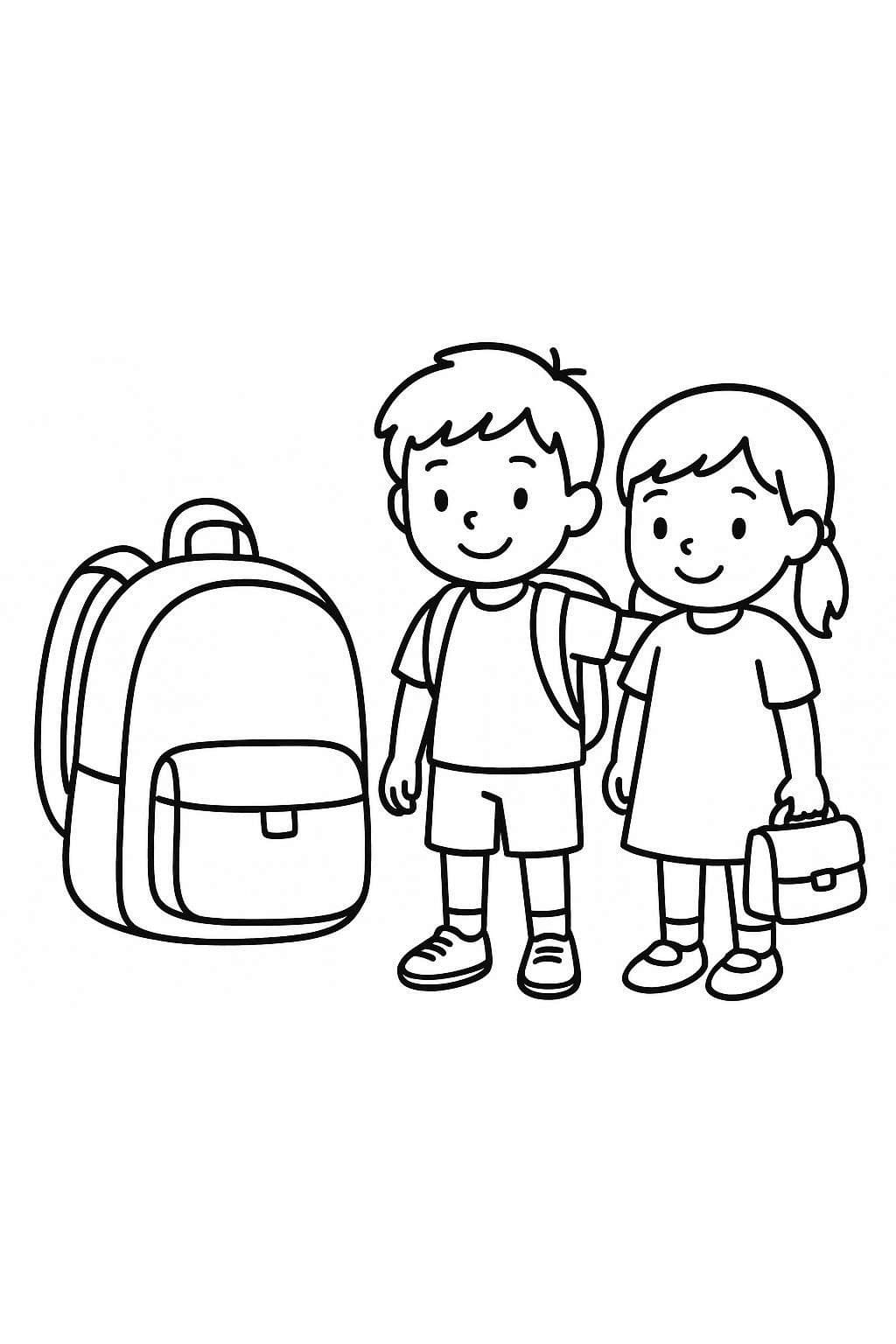 Kolorowanka Plecak 2