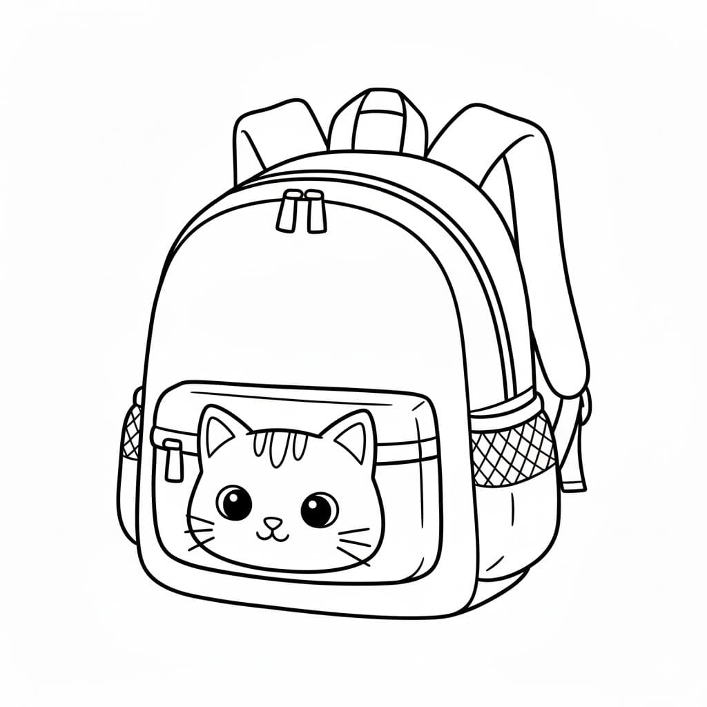 Kolorowanka Plecak 4