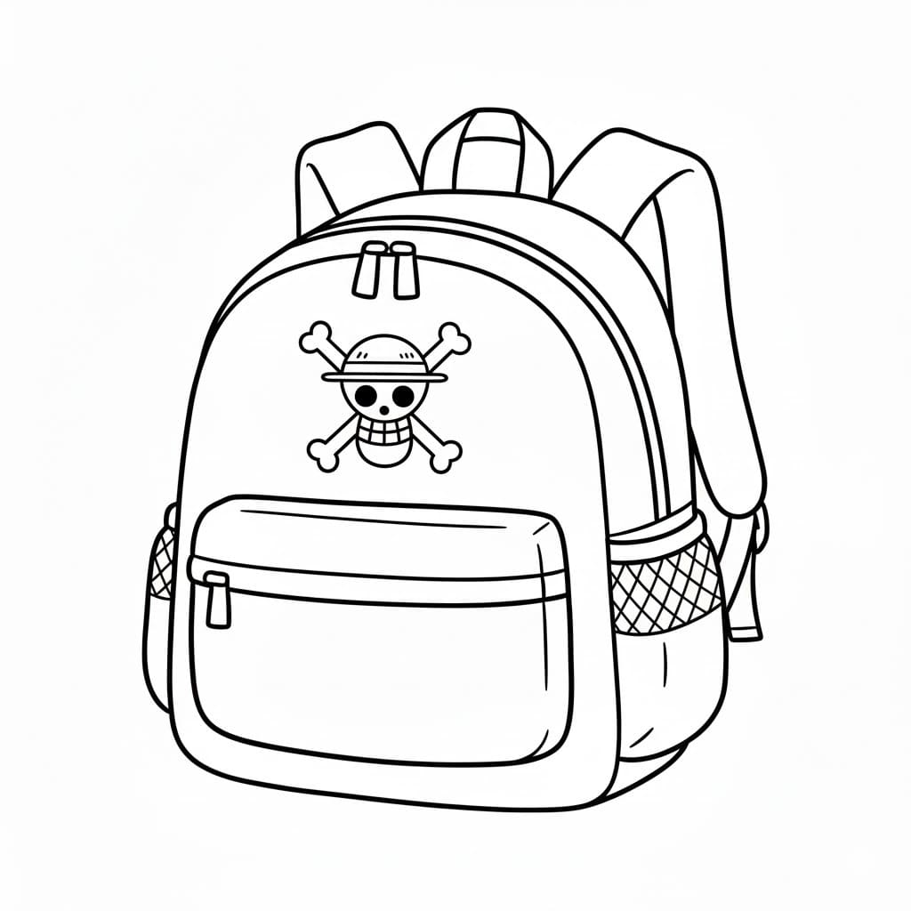Kolorowanka Plecak wydruku