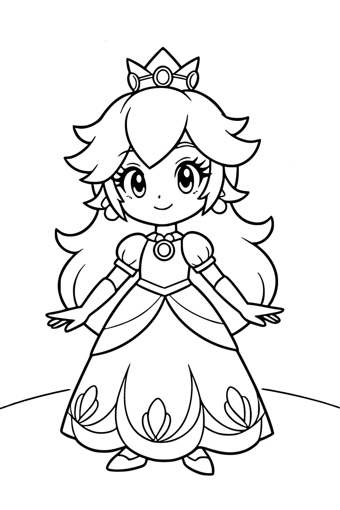 Kolorowanka Rosalina bezpłatny wydruku dla dzieci