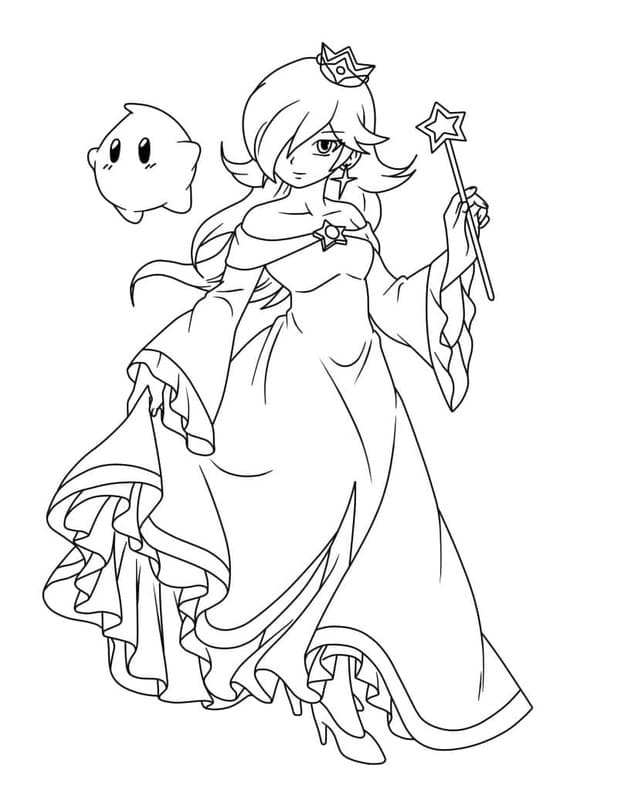 Kolorowanka Rosalina bezpłatny