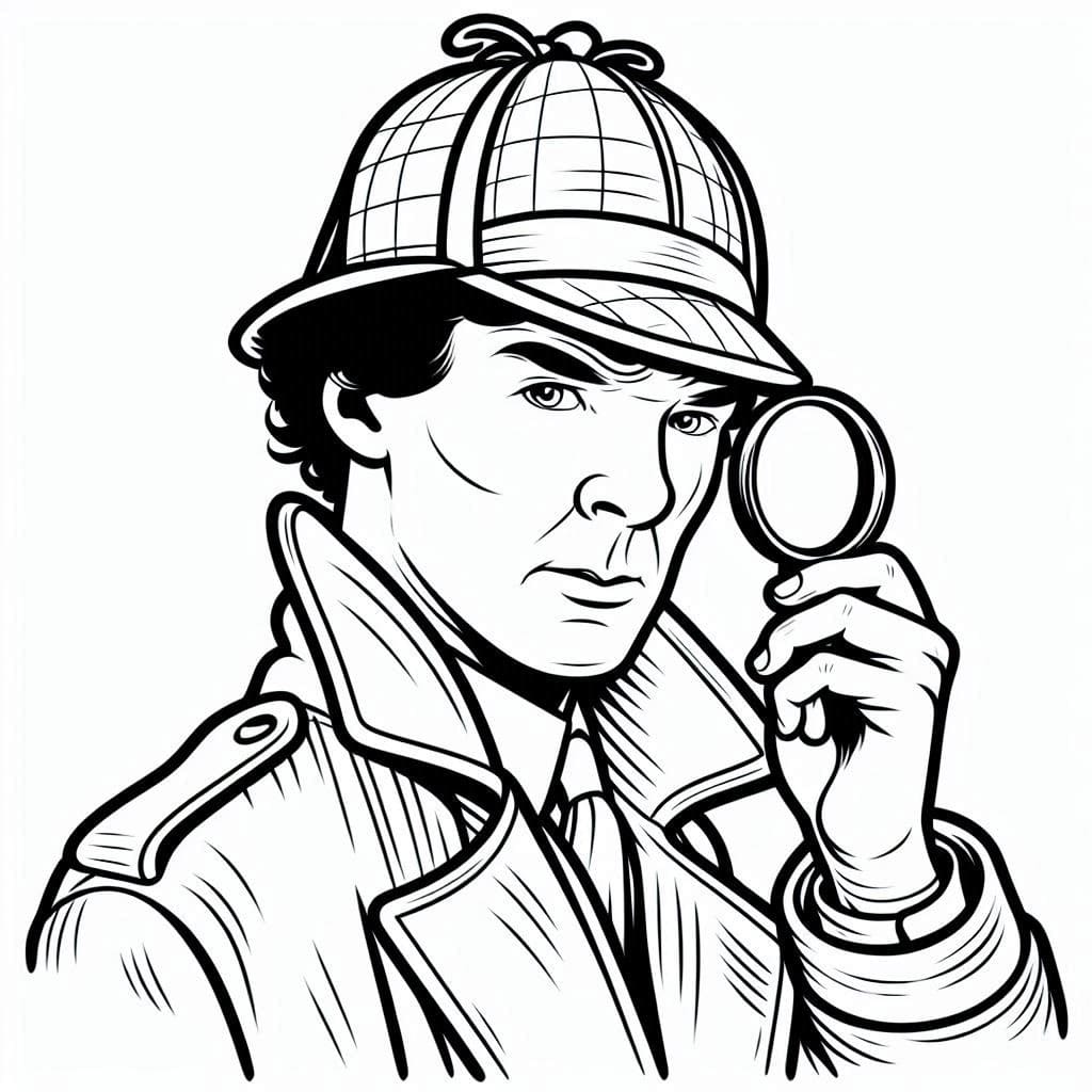 Kolorowanka Sherlock Holmes