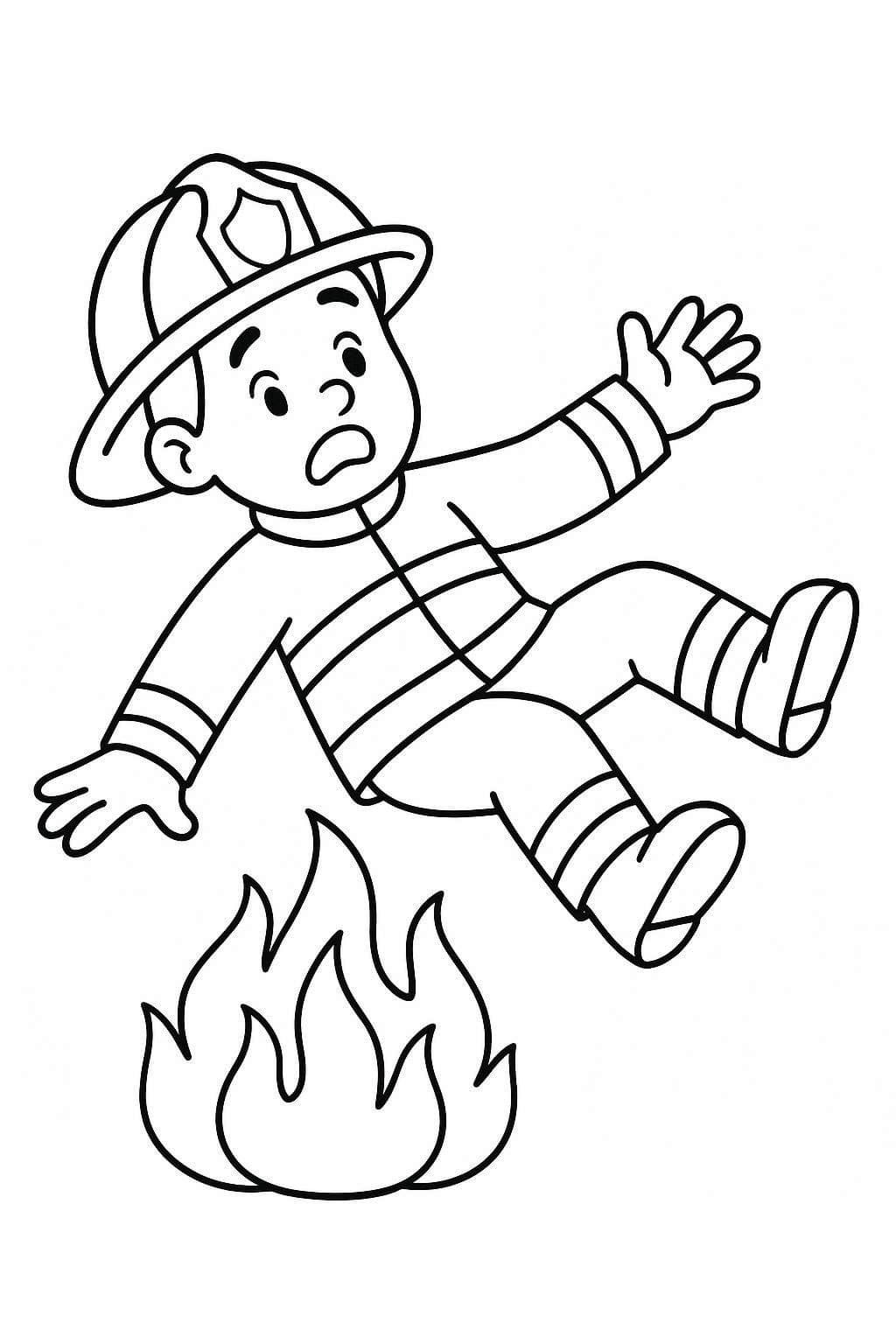 Kolorowanka Strażak 1