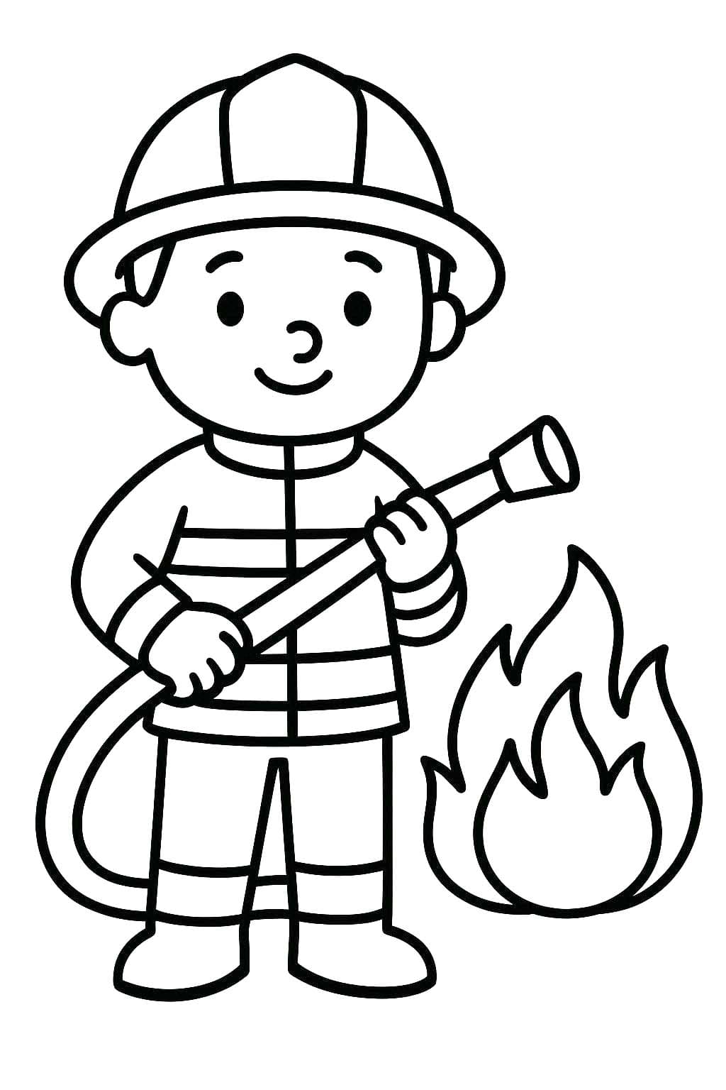 Kolorowanka Strażak 2
