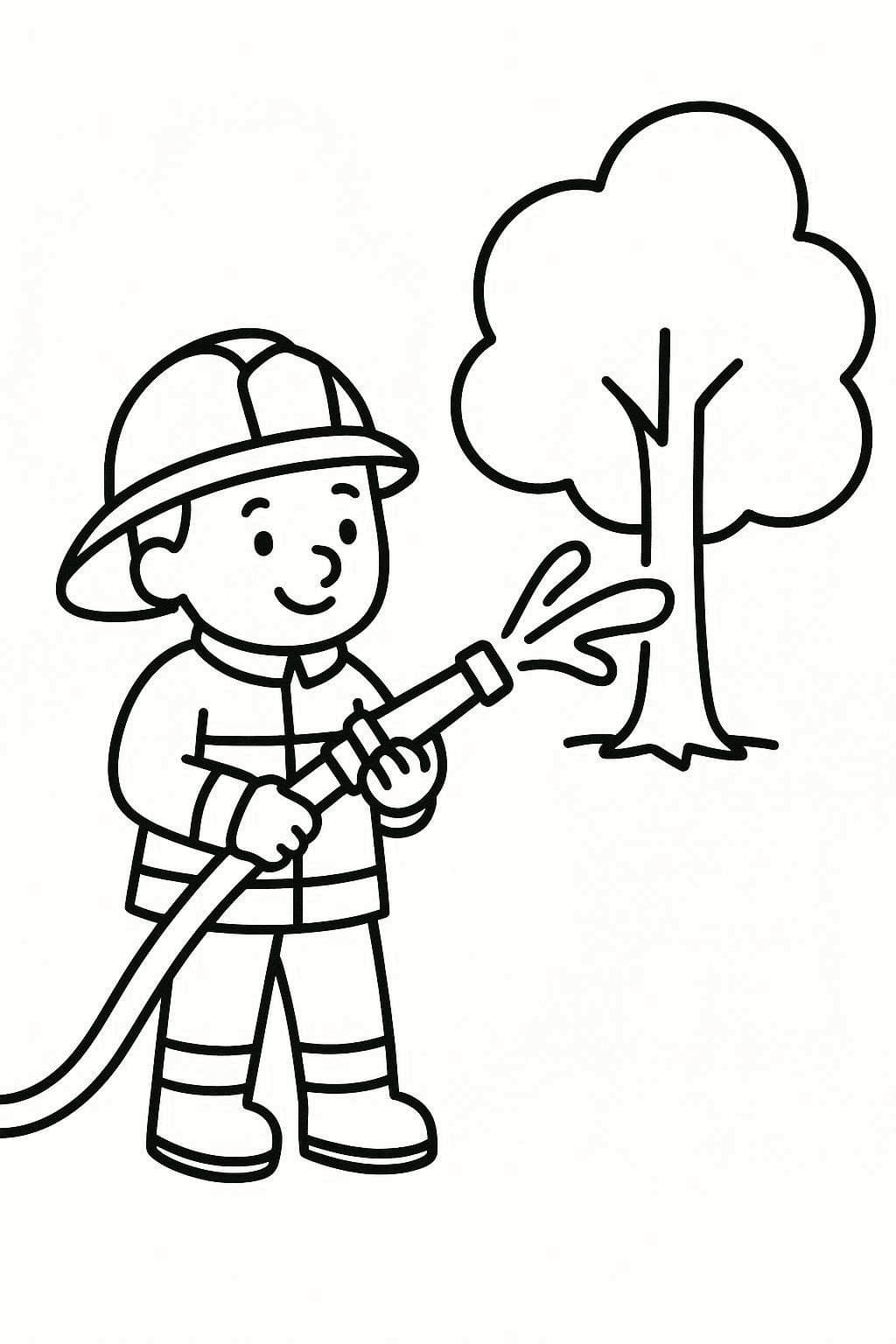 Kolorowanka Strażak 3