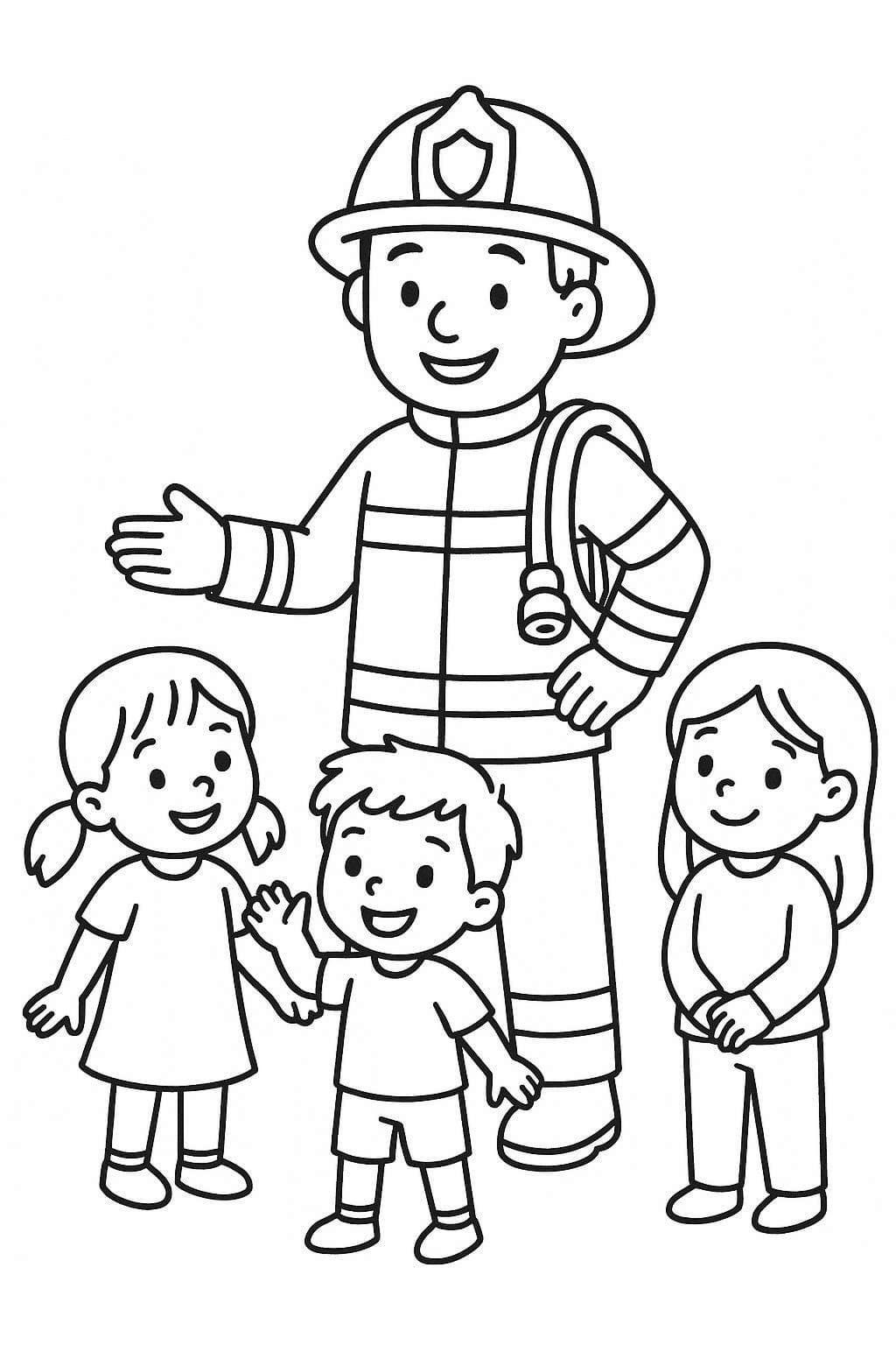 Kolorowanka Strażak 4