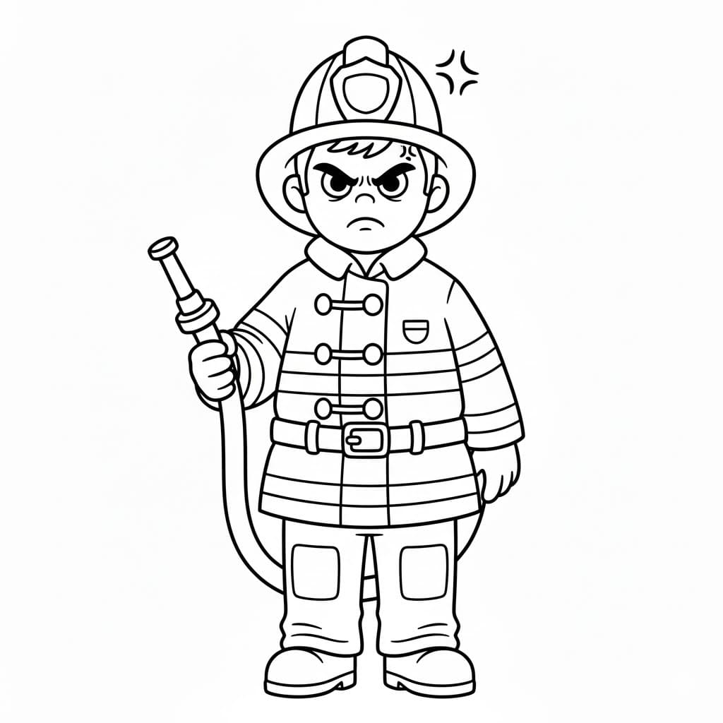 Kolorowanka Strażak 5