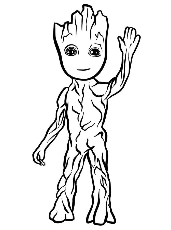 Kolorowanka Strażnicy Galaktyki do druku dla dzieci