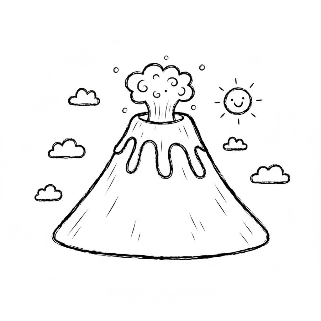 Kolorowanka Wulkan 7