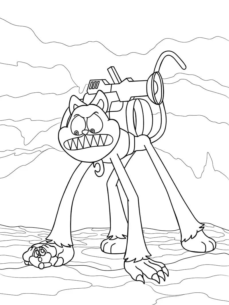 Kolorowanka CatNap bezpłatny dla dzieci