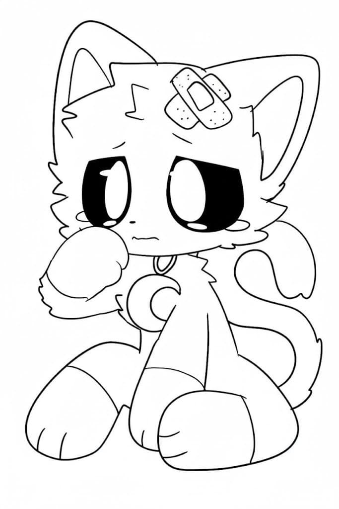 Kolorowanka CatNap bezpłatny łatwy