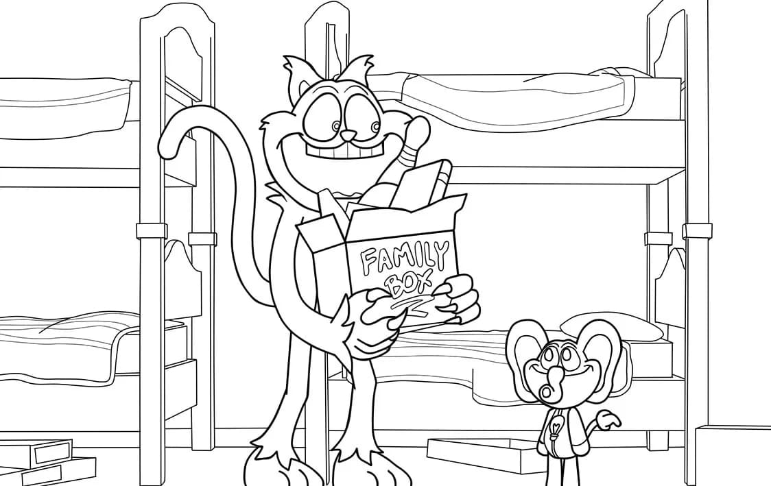 Kolorowanka CatNap bezpłatny podstawowy