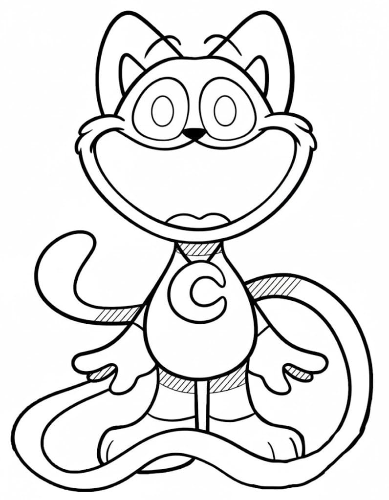 Kolorowanka CatNap bezpłatny prosty