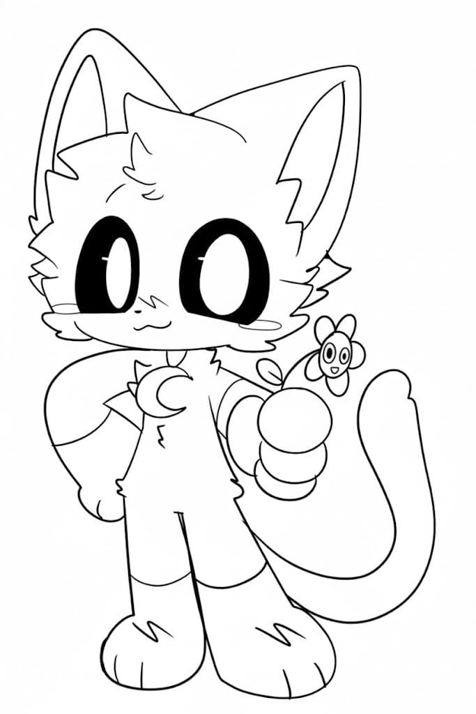 Kolorowanka CatNap wydruku prosty