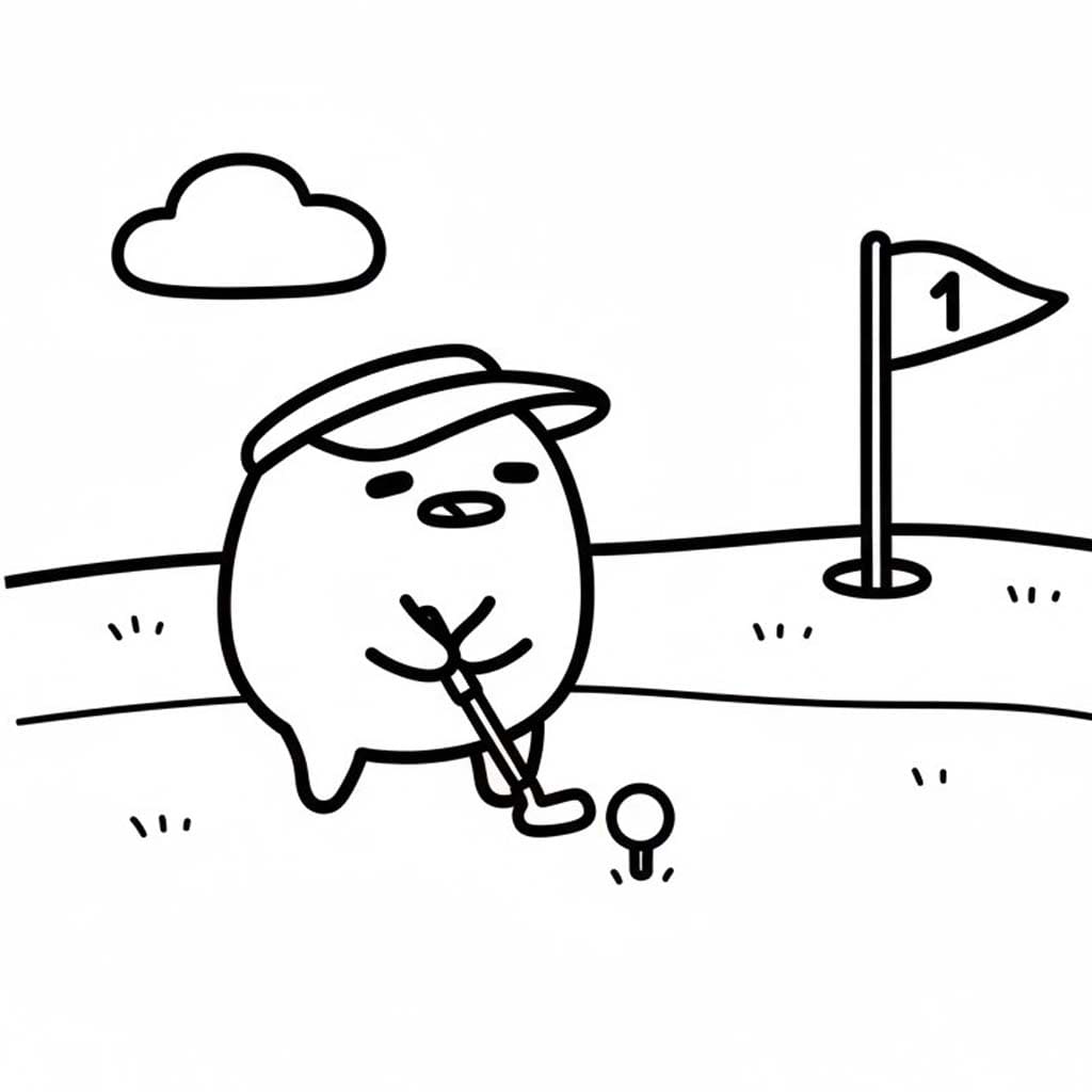 Kolorowanka Gudetama bezpłatny dla dzieci