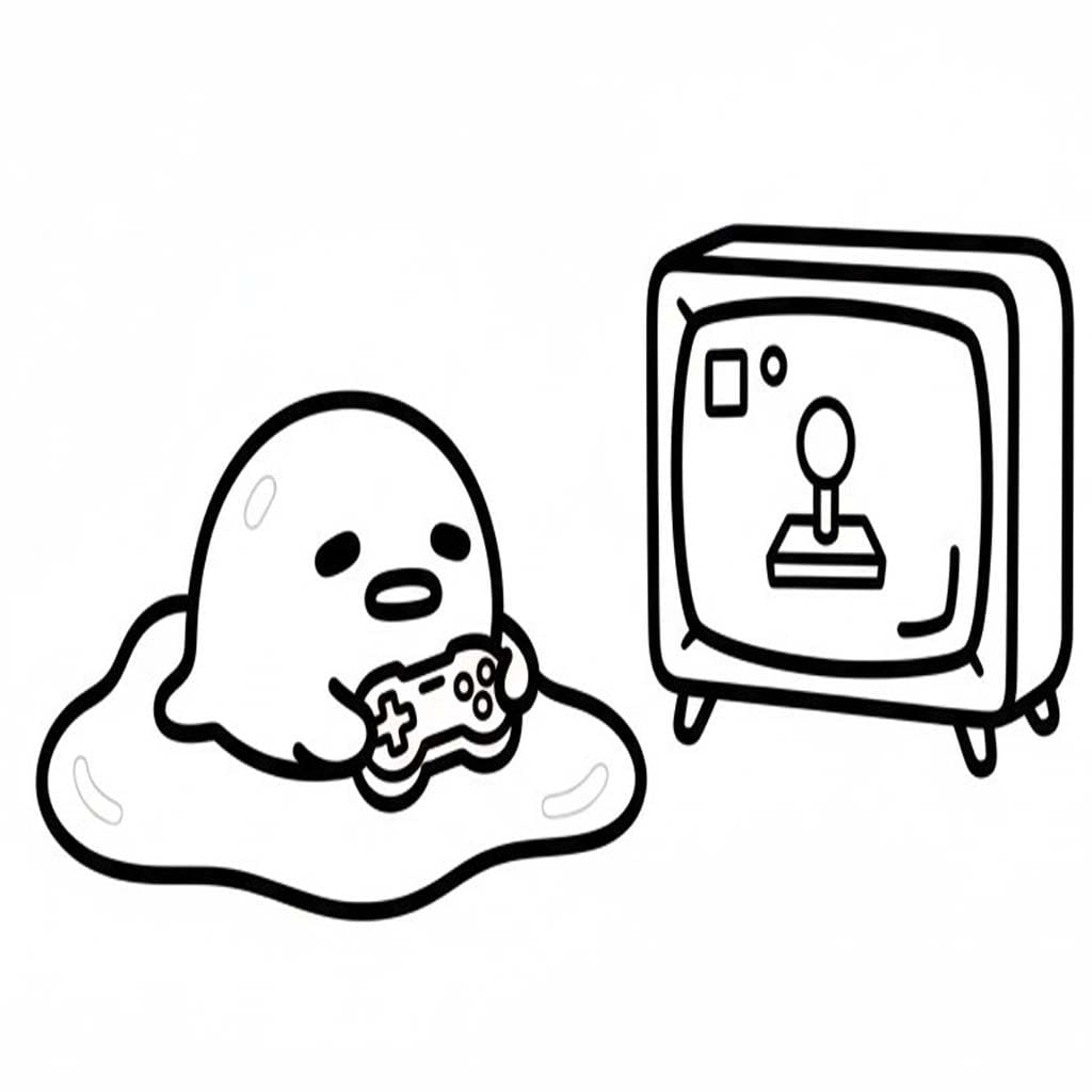 Kolorowanka Gudetama bezpłatny łatwy