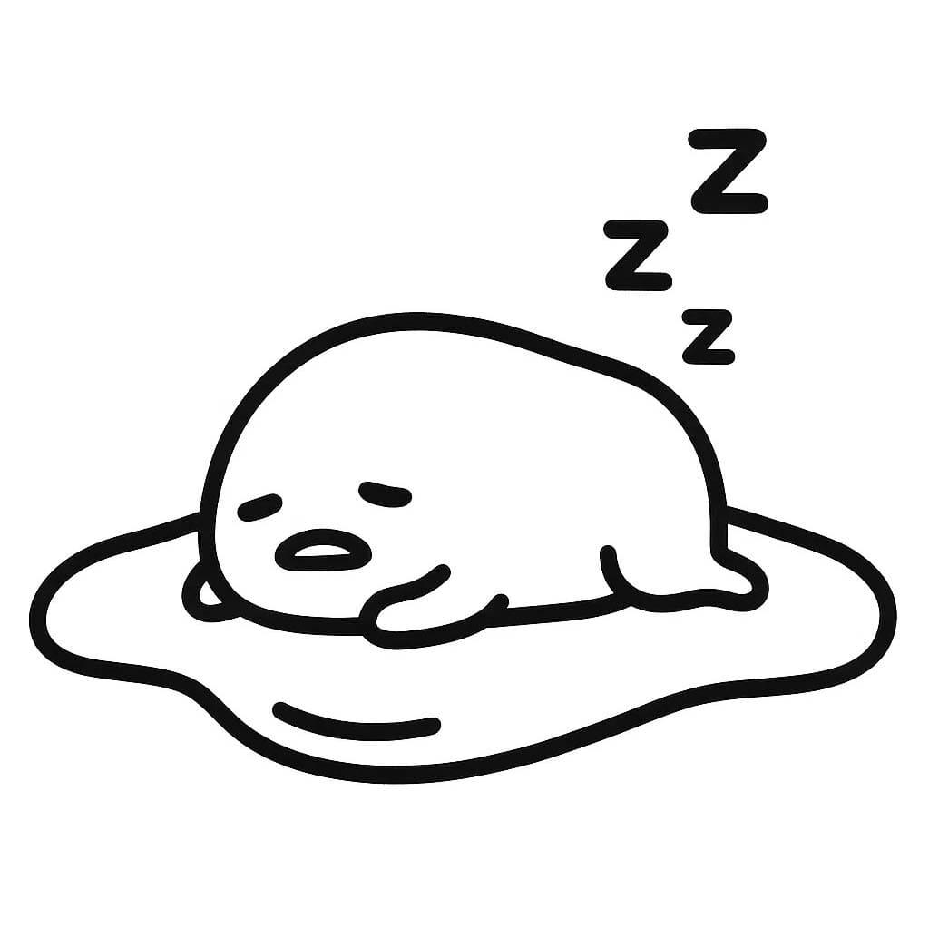 Kolorowanka Gudetama bezpłatny