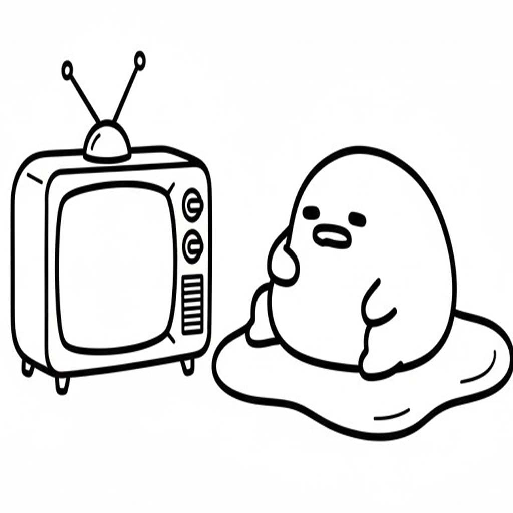 Kolorowanka Gudetama dla dzieci