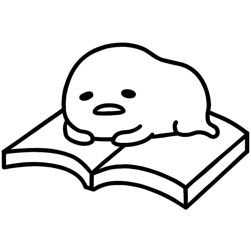 Kolorowanka Gudetama wydruku podstawowy