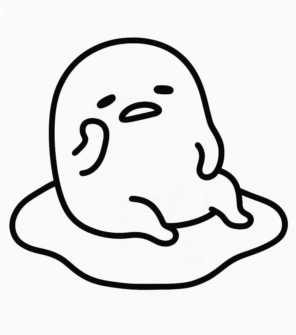 Kolorowanka Gudetama wydruku