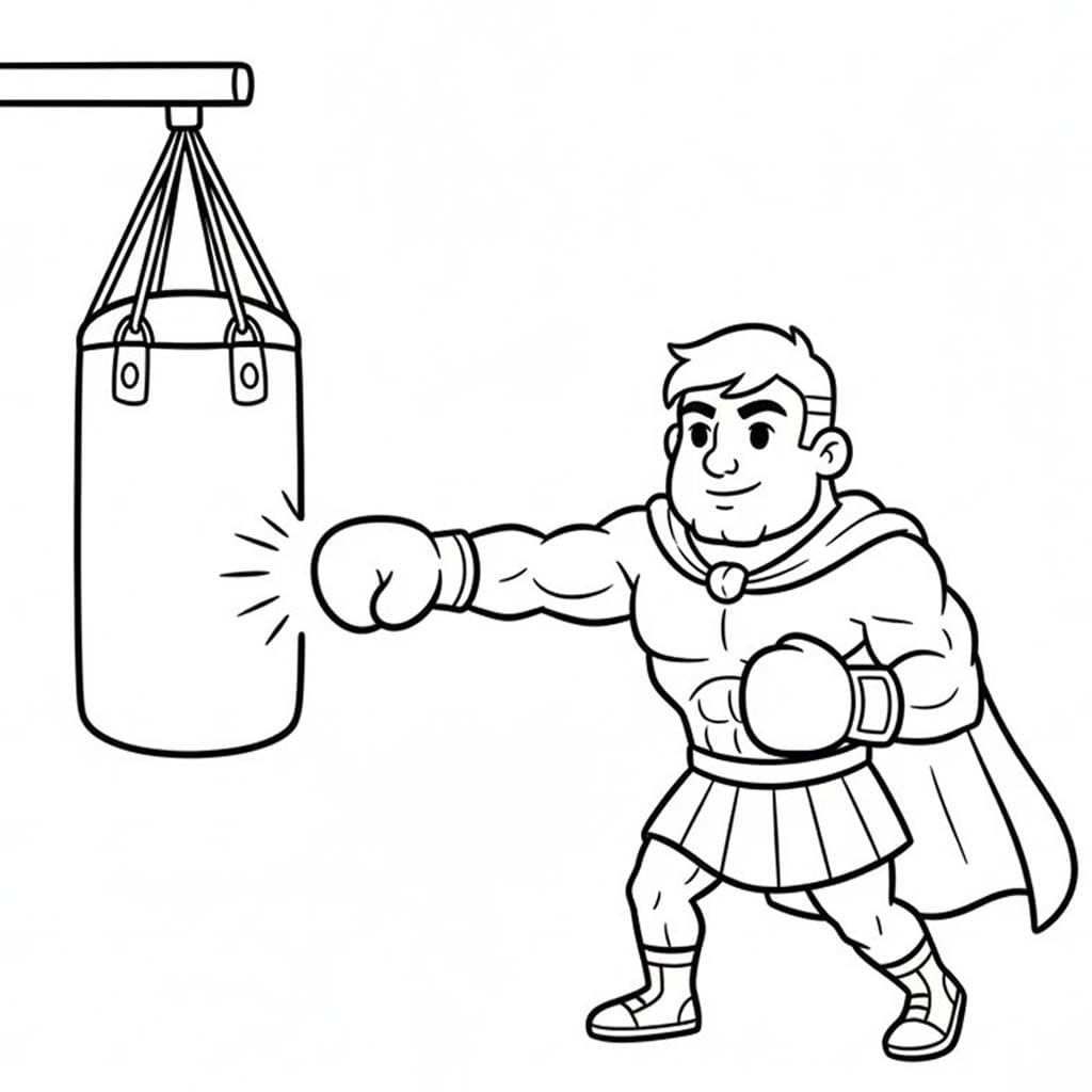 Kolorowanka Herkules bezpłatny łatwy