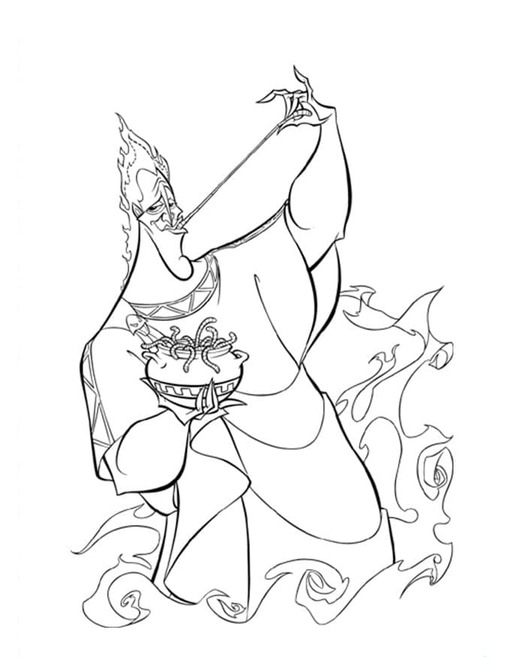 Kolorowanka Herkules bezpłatny wydruku