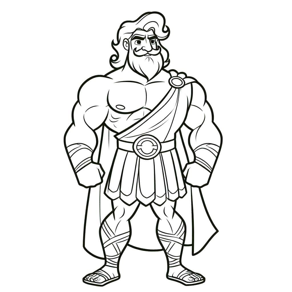 Kolorowanka Herkules bezpłatny