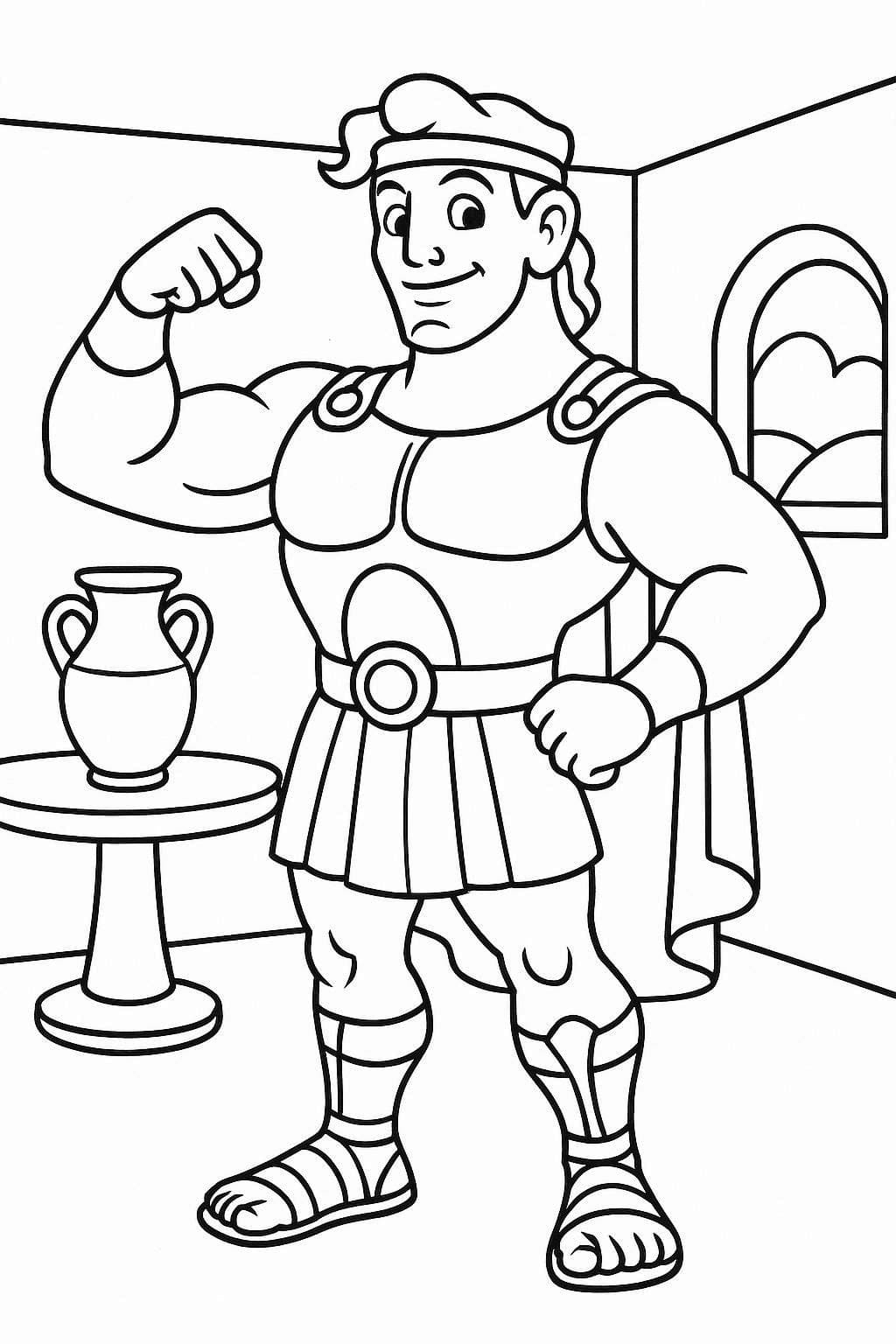 Kolorowanka Herkules dla dzieci