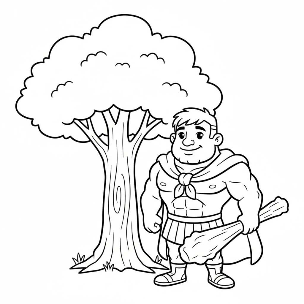 Kolorowanka Herkules wydruku podstawowy