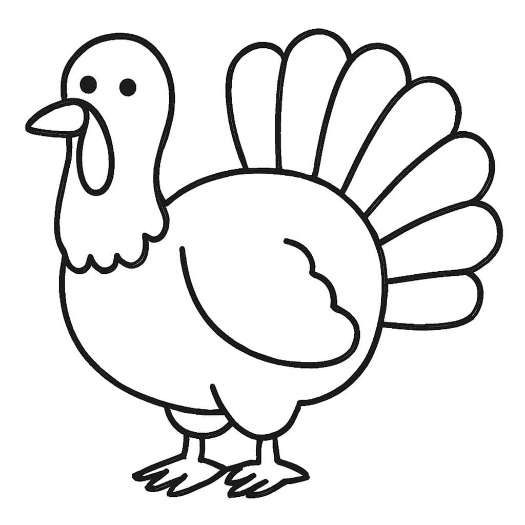 Kolorowanka Indyk 1