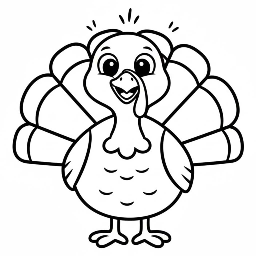 Kolorowanka Indyk 6