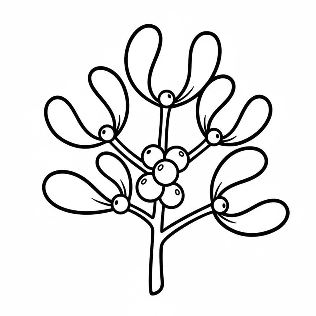 Kolorowanka Jemioła 1