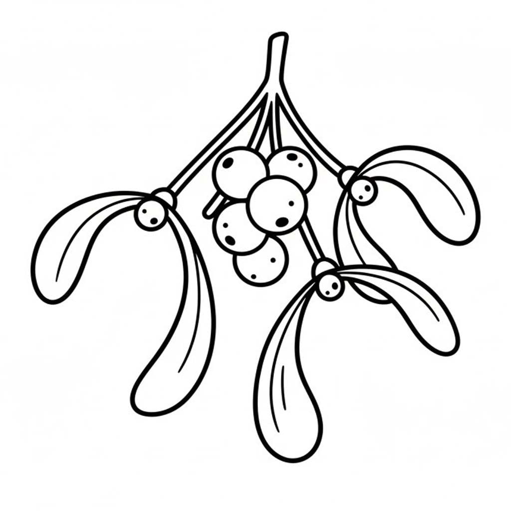 Kolorowanka Jemioła 3