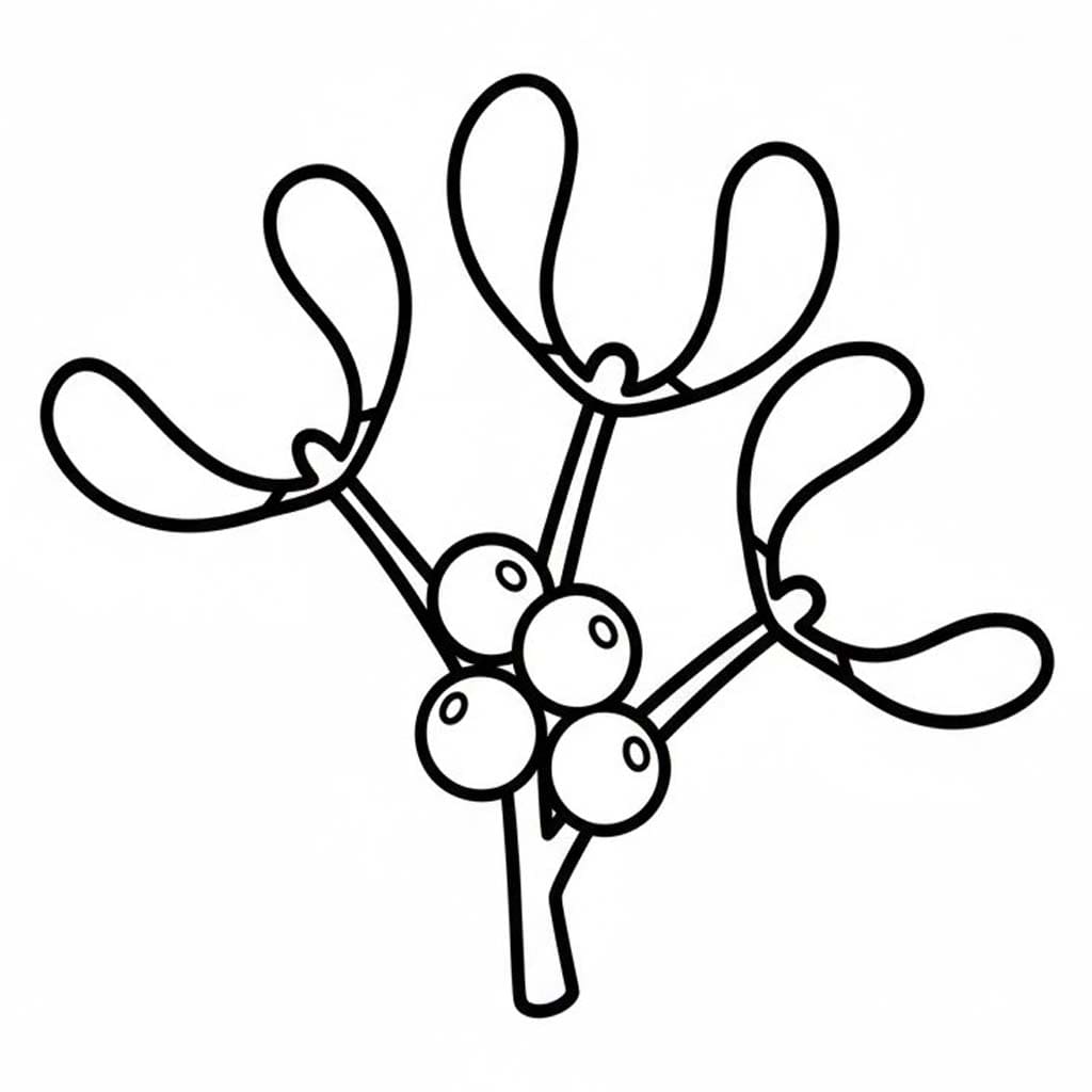 Kolorowanka Jemioła 4