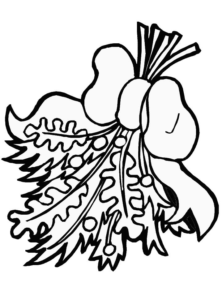 Kolorowanka Jemioła bezpłatny łatwy