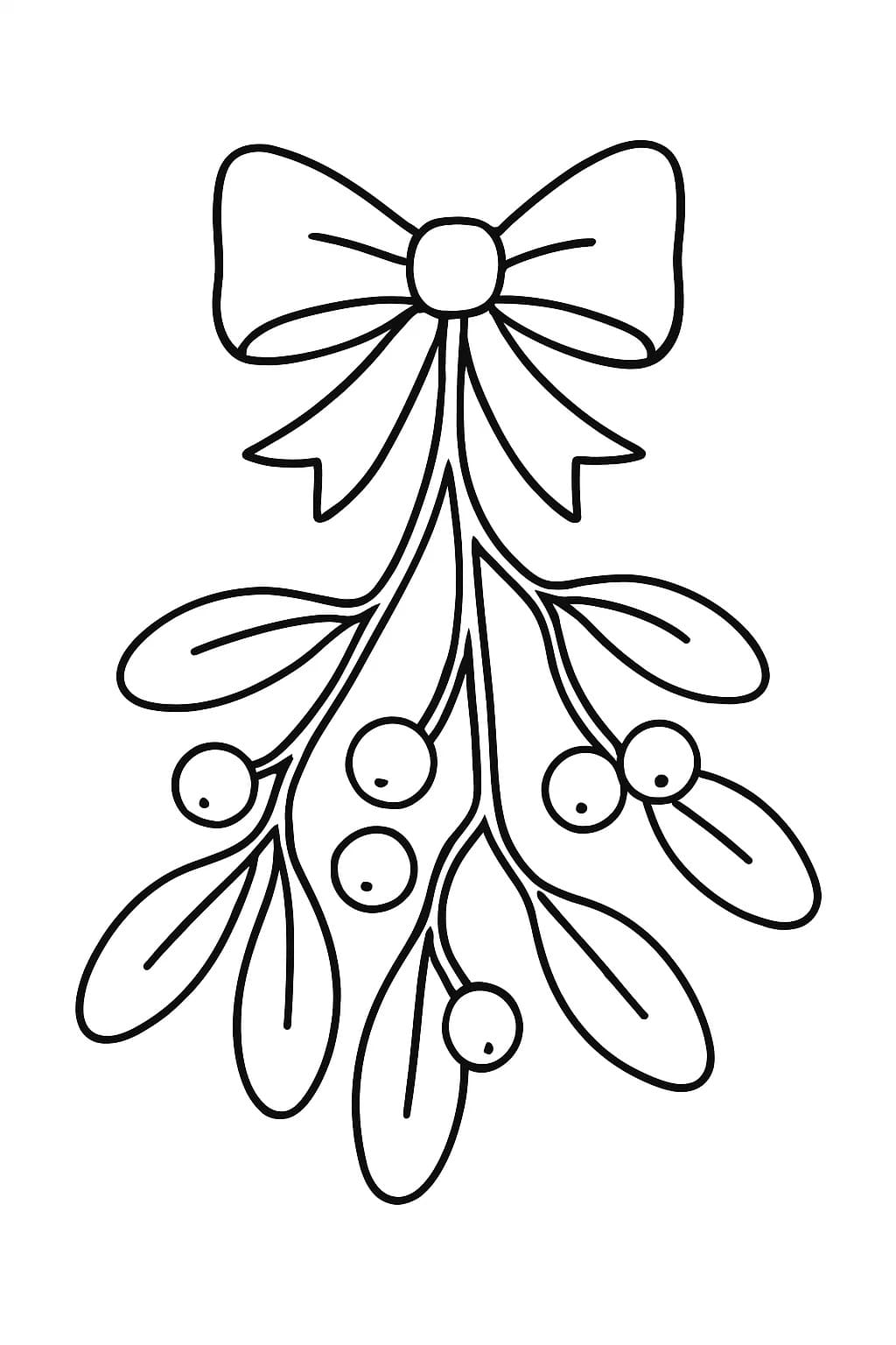 Kolorowanka Jemioła bezpłatny prosty