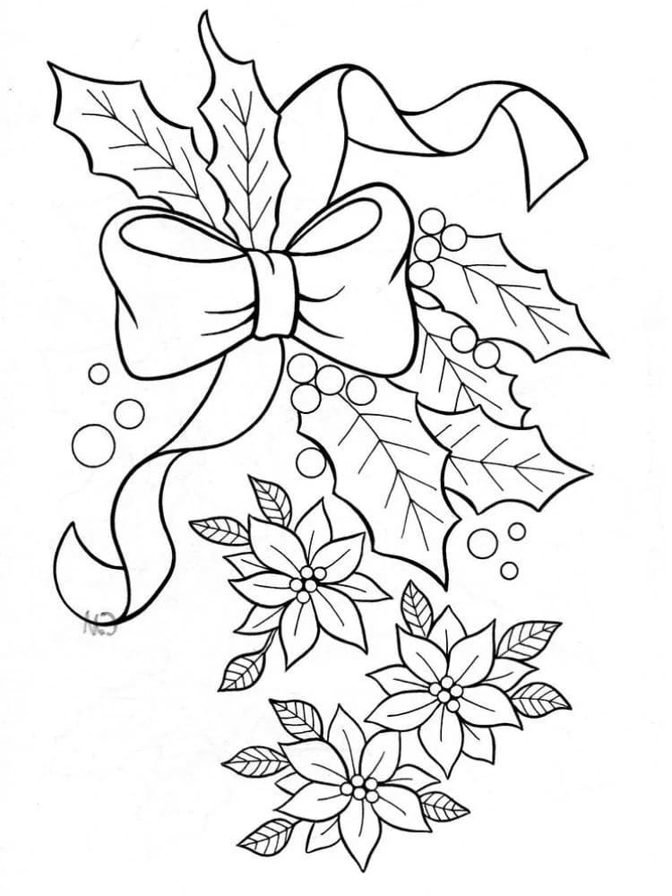 Kolorowanka Jemioła bezpłatny