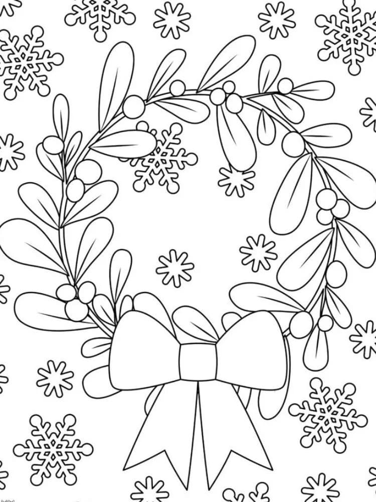 Kolorowanka Jemioła wydruku dla dzieci