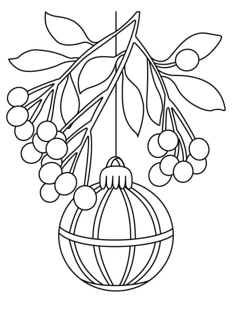 Kolorowanka Jemioła wydruku