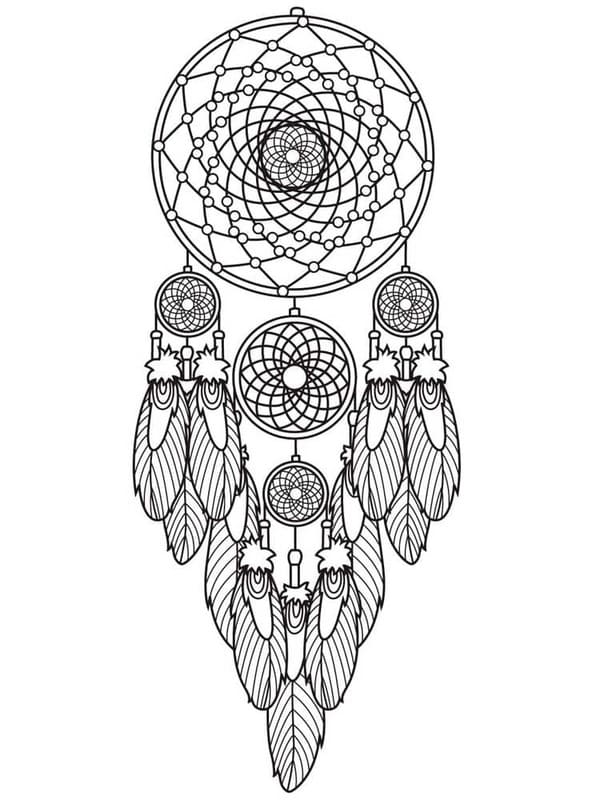 Kolorowanka Łapacz Snów 1